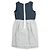Autre Marque Drawer Leinen Kleid mit Docking-Design Marineblau - Ansicht 2