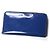 Céline Cartera larga de cuero charol azul Celine