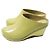 Autre Marque Sandali con zeppa in pelle ADAM ET ROPE Beige - vista 2