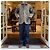 Autre Marque Alter Canvas-Lederjacke ARTS＆CRAFTS x KENNETH FIELD x BEAMS PLUS Outfitters Olivgrün - Ansicht 3