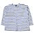 Autre Marque BEAMS Cut-Off Cardigan S Weiß/Blau