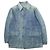 Autre Marque Giacca tuta in denim robusta e affidabile degli anni '40 Blu