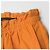 Autre Marque Falda Drawer de algodón naranja con cintura fruncida - vista 4
