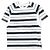 Autre Marque T-shirt Raglan a righe Tone blu e bianco cotone