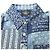 Ralph Lauren Top de lino patchwork RRL Bandana Azul - vista 4
