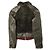 Ralph Lauren RRL Lammfell- und Lederjacke Dunkelbraun - Ansicht 2
