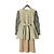 Autre Marque YOSHIYO Spitzenärmel Schichtkleid Beige