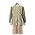 Autre Marque YOSHIYO Spitzenärmel Schichtkleid Beige - Ansicht 2