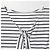 Autre Marque Steven Alan Back Ribbon Cuello Barco Bordado Cutsew - vista 3