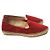 Autre Marque Scarpe espadrille in suede rosse GRANCHIO ROSSO - vista 3