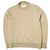 Autre Marque Maison Margiela Rundhals-Pullover aus Baumwolle, Leinen und Wolle mit Ellbogenpatches Beige
