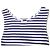 Autre Marque Top Bodycon de Algodón Púrpura/Blanco - vista 5