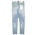 Autre Marque JEANS SEA HORSE PANTALONES DE DENIM ELÁSTICO DE ALGODÓN PARA NIÑO TAPERED Azul claro - vista 2
