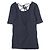 Autre Marque Camiseta de algodón orgánico R JUBILEE con lazada en la espalda Azul marino - vista 2