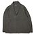 Autre Marque Strickjacke aus Merinowolle und Alpaka in Anthrazitbraun