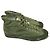 visvim KIEFER MID FORAGE Sneakers in Cotone Trattato Speciale Verde oliva - vista 3