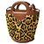 Borsa a secchiello in pelle di pecora e vitello Tropicalia di Marni Multicolore