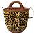 Borsa a secchiello in pelle di pecora e vitello Tropicalia di Marni Multicolore - vista 2