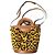 Borsa a secchiello in pelle di pecora e vitello Tropicalia di Marni Multicolore - vista 4