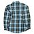 Autre Marque Camisa de cuadros de seda y algodón dañada UNUSED US2285 - vista 2