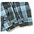 Autre Marque Camisa de cuadros de seda y algodón dañada UNUSED US2285 - vista 6