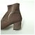 Autre Marque Samtkurze Stiefel Rauchrosa Pink - Ansicht 6