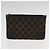 GUCCI GG Borsa Clutch in Tela Pelle 3Set Nera Auth ti2507 Nero - vista 11