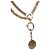 Chanel, collar de cadena con moneda mademoiselle Dorado - vista 4