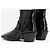 The Kooples Botas Western de couro envernizado preto - vista 3