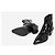 The Kooples Botas Western de couro envernizado preto - vista 4