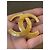 Chanel Maxi Spilla Doppia Logo CC Oro D'oro - vista 7