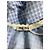 Top cropped de malha stretch com babados Miu Miu em poliéster azul claro - vista 10
