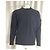 Stone Island Compass-Appliqué Jumper in Navy Blue Cotton - view 8