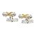 Tiffany & Co. Silber- und Gelbgold-Manschettenknopfset - Ansicht 2