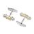 Tiffany & Co. Silber- und Gelbgold-Manschettenknopfset - Ansicht 3