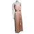 Vera Wang Rosa Satin-Abendkleid mit Schärpe Pink