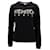 Schwarzer Baumwoll-Pullover mit Kenzo-Logo-Stickerei