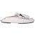 Mocassini Tod's con dettagli a nappina e catena in pelle bianca Bianco