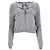 Grauer Wollcardigan mit Schleife von RED Valentino - Ansicht 6