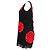 Vestido mini de algodón negro y rojo con detalles de encaje de lunares de Dolce & Gabbana - vista 7