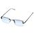 Christian Dior Silberblaue getönte randlose Sonnenbrille Dragon 58ENH