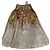 Falda Zimmermann floral de lino beige