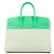 Hermès Birkin Fray 35 Pelle Verde Twill Palladium Multicolore - vista 2