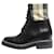 Autre Marque Black leather lace-up ankle boots - size EU 38  ref.1941925