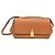 Bottega Veneta Palmerath ANGLE 576143 Damen Leder Schultertasche Kamel