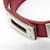 Hermès Pulseira DOUBLE TOUR Hermes Kelly Prata Vermelho  - vista 4
