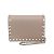 Borsa a Spalla in Pelle Valentino Garavani Rock Studs Beige