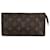 Pochette Louis Vuitton Marrom Lona  ref.1942489