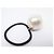 NUOVO ACCESSORIO PER CAPELLI CHANEL CHOUCHOU PERLA LOGO CC ELASTICO Nero - vista 4