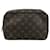 Pochete de Maquiagem Louis Vuitton Marrom Lona  ref.1942932